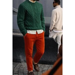 Polo Ralph Lauren Red Corduroy Trousers | Classic Fit | Americana Heritage Prep